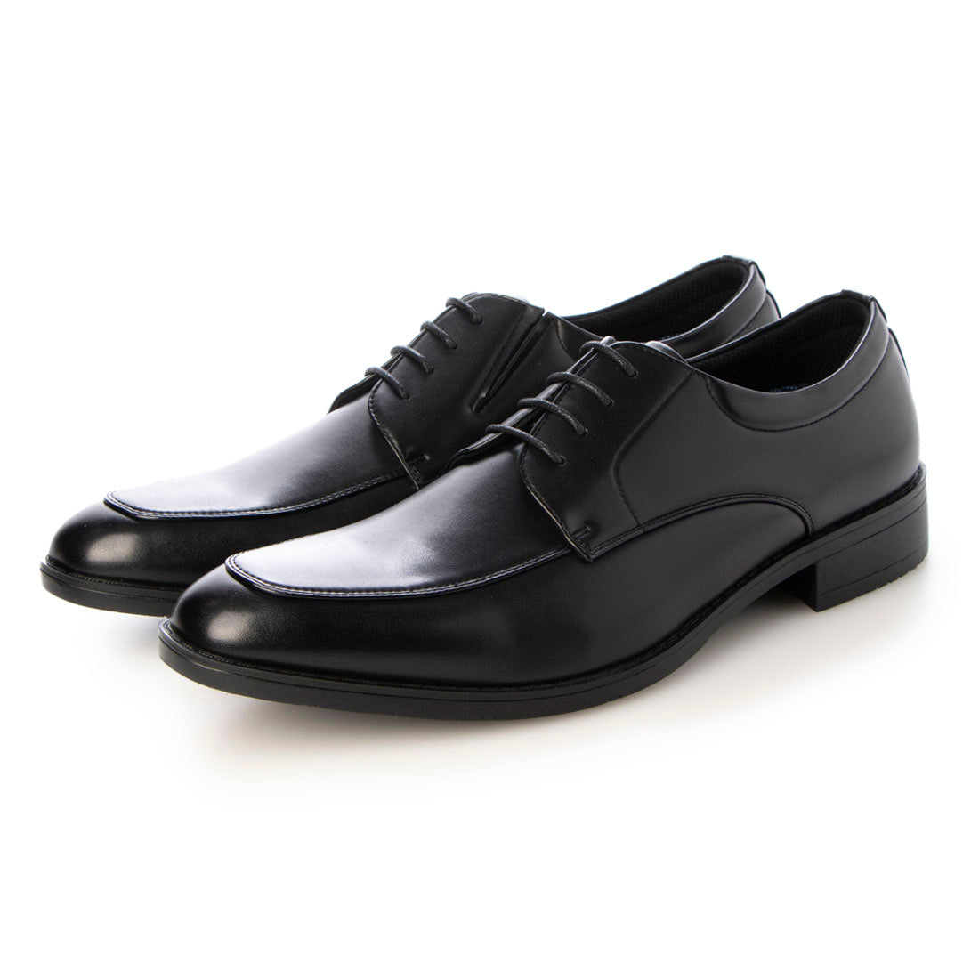 cecilio　＜Uチップモカシン＞幅広 3E ビジネスシューズ【24.5cm～28.0cm】　CEC-003,BLK