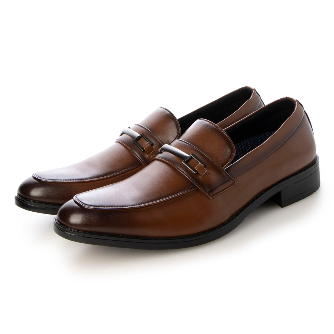 cecilio　＜ビットローファー＞幅広 3E ビジネスシューズ【24.5cm～28.0cm】　CEC-004,BRN