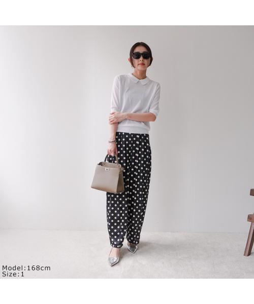 シーレット CEaRET CEaRET バレルパンツ 252005 ドット サテン （529/ブラック他） 529/ブラック他