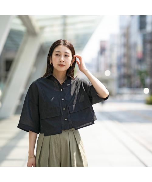 シーレット CEaRET CEaRET シャツ Short Length Shirt 261018 シアー オーガンジー （001/ホワイト） 001/ホワイト