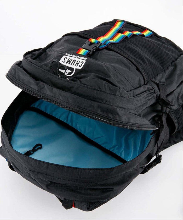 チャムス CHUMS チャムス CHUMS アウトドア スプリングデール25リットル メンズ レディース デイパック リュック 25L バッグ フェス 登山 ハイキン （K042 BLK/RAINBOW） K042 BLK/RAINBOW