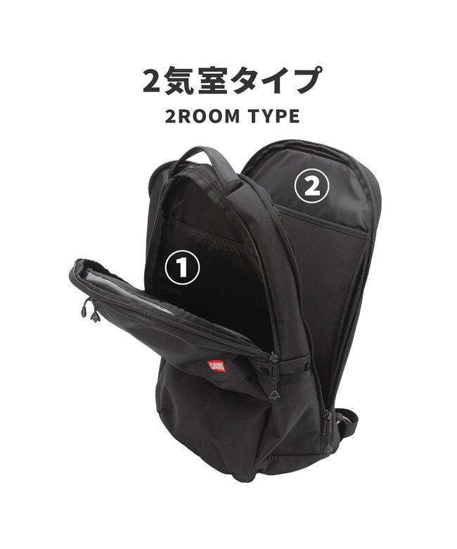 チャムス CHUMS 新商品/ランドウェル/チャムス/SLC/Work Day Pack/ビジネスリュック/キャリーオン/レインカバー/24L【ch60-3849】 （ブラック） ブラック