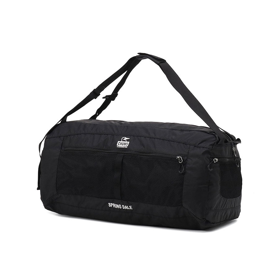 チャムス CHUMS 日本正規品 ボストンバッグ メンズ レディース 軽量 リュック アウトドア 2WAY 40L A4 B4 3泊 4泊 Spring Dale スプリングデールボストンバッグ40 CH60-4016 （Black×White） Black×White