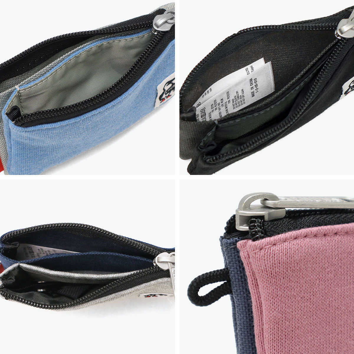 チャムス CHUMS 日本正規品 コインケース メンズ レディース ブランド 財布 小さい コンパクト ミニ財布 薄型 小銭入れ カードケース 撥水 カードコインケーススウェットナイロン CH60-3456（Black×Charcoal） Black×Charcoal