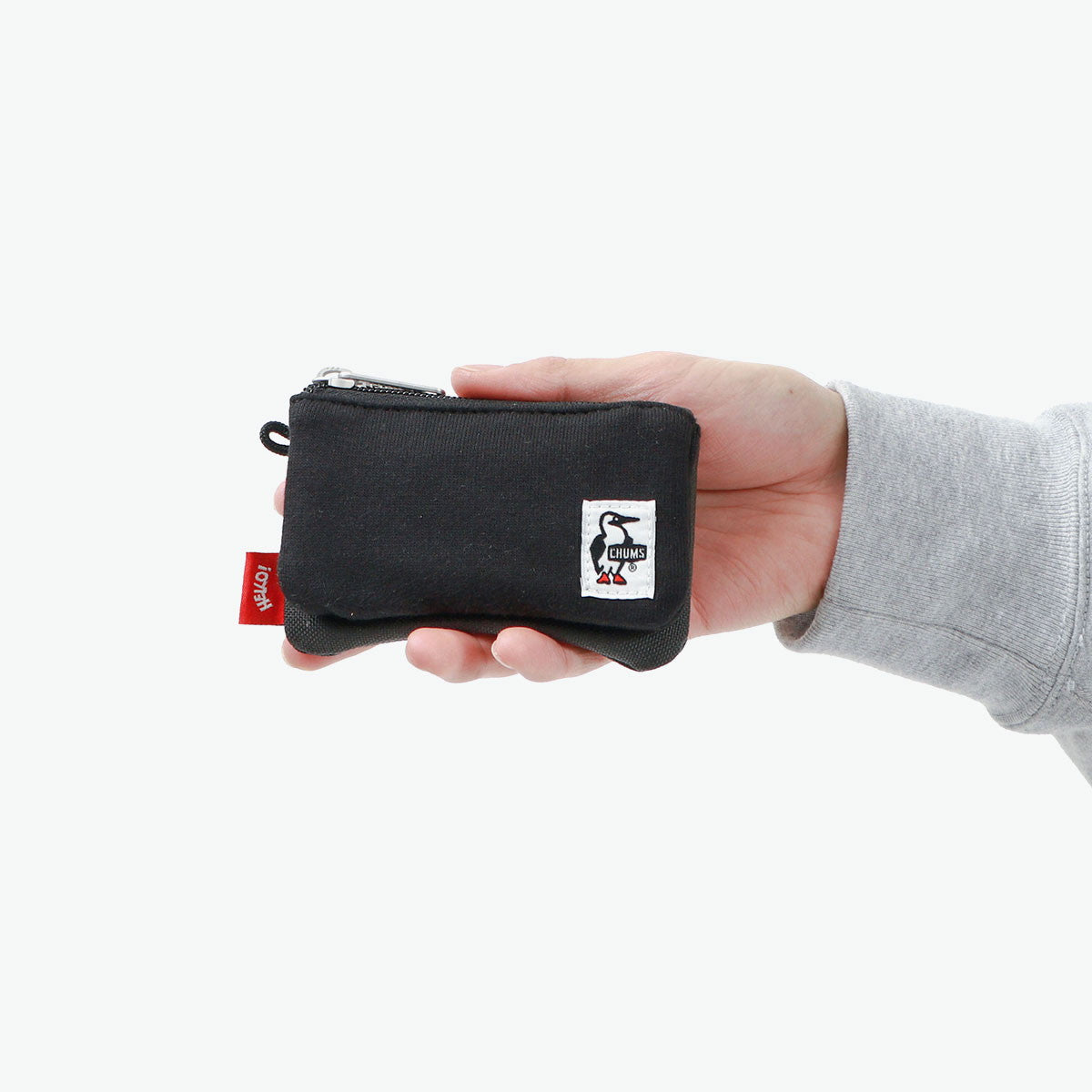 チャムス CHUMS 日本正規品 コインケース メンズ レディース ブランド 財布 小さい コンパクト ミニ財布 薄型 小銭入れ カードケース 撥水 カードコインケーススウェットナイロン CH60-3456（Black×Charcoal） Black×Charcoal