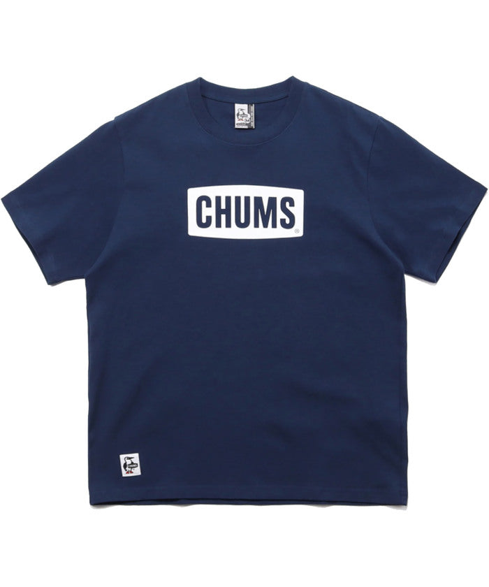 チャムス CHUMS チャムス CHUMS アウトドア ロゴ Tシャツ メンズ レディース コットンTシャツ レジャ （BLK/BLU） BLK/BLU