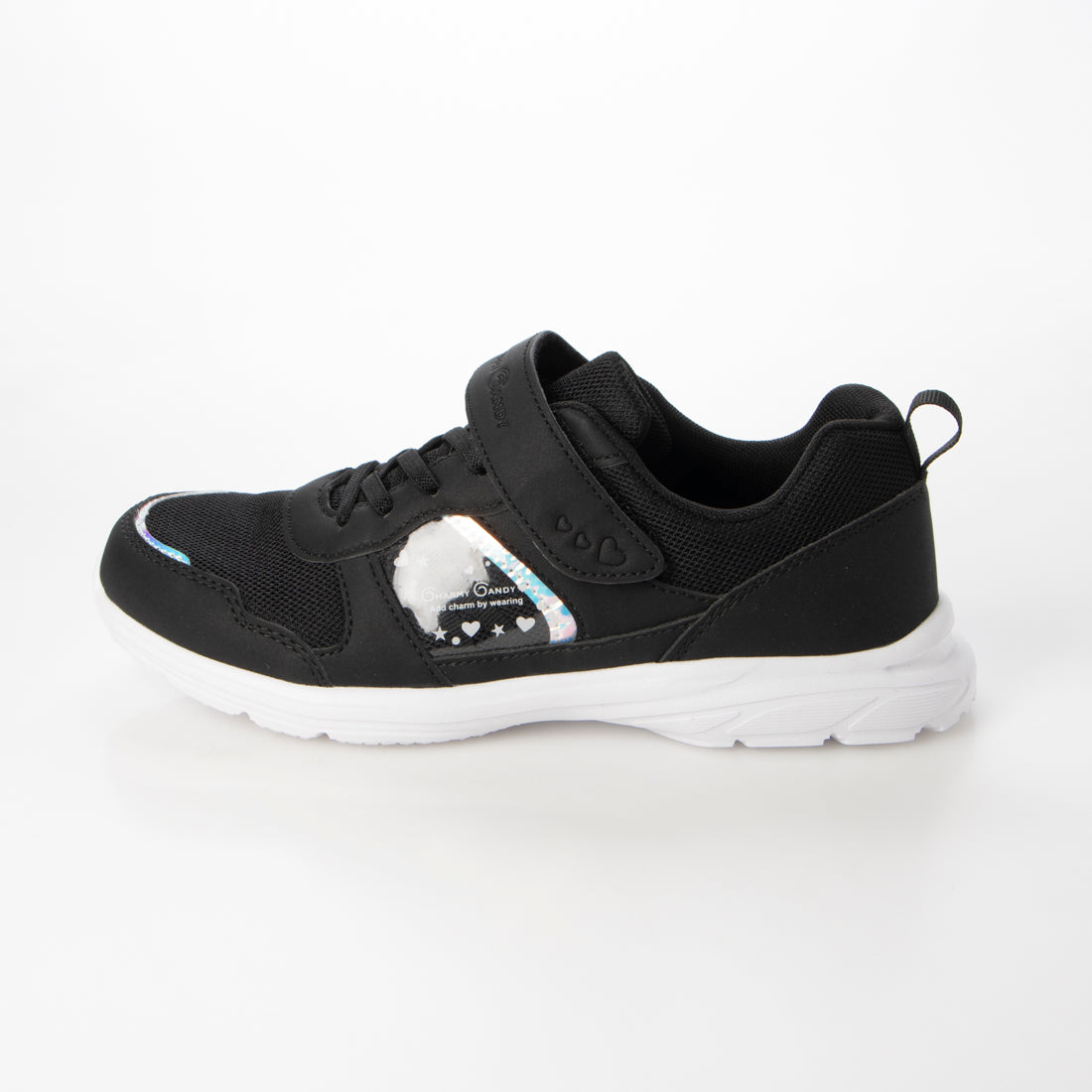 白底軽量ランニングシューズ CHARMY CANDY CCJ-1028 BLK