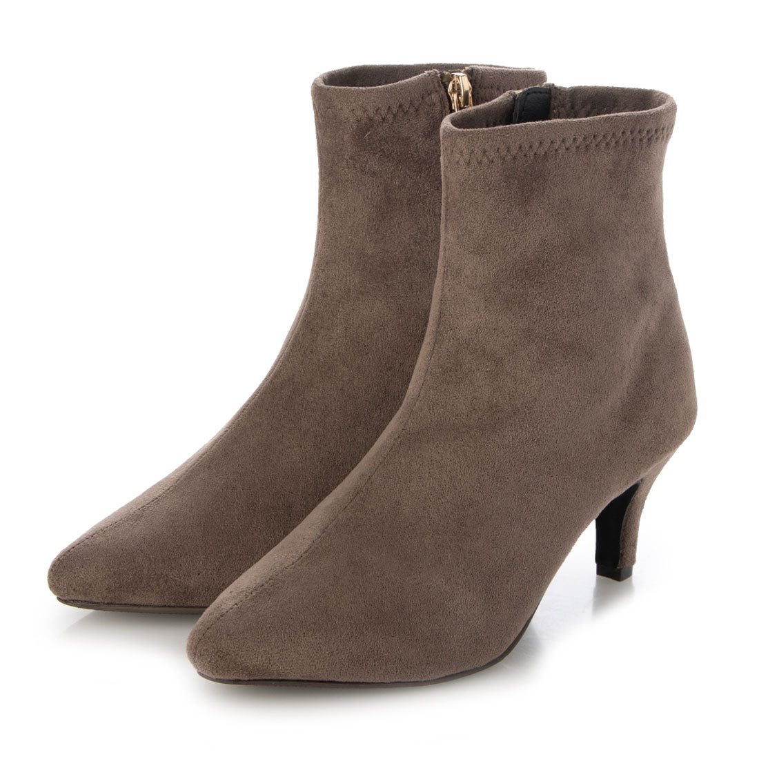 シックス CHICS ポインテッドトゥストレッチショートブーツ