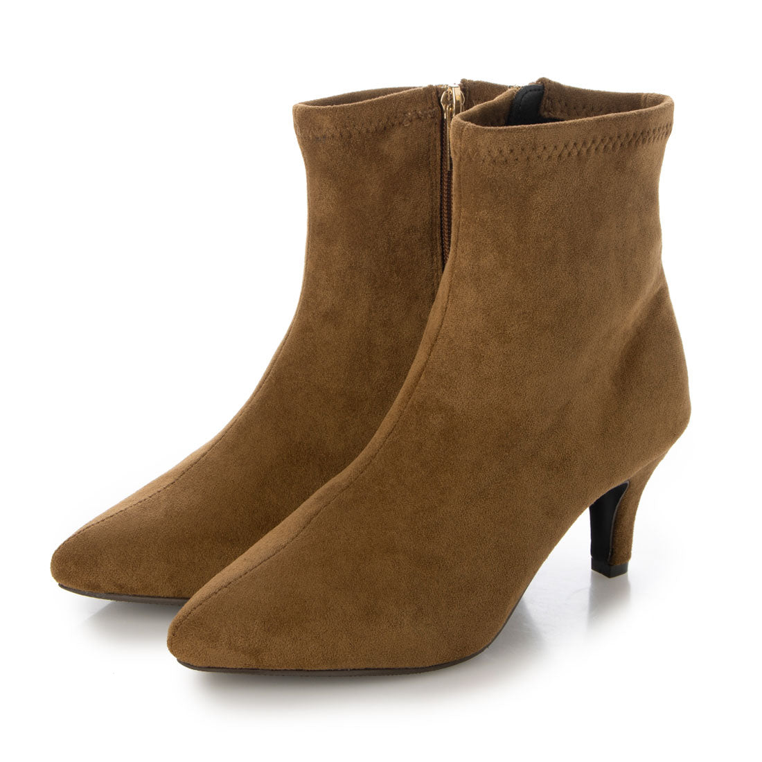 シックス CHICS ポインテッドトゥストレッチショートブーツ