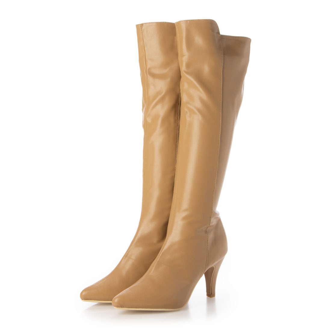シックス CHICS ポインテッドトゥストレッチロングブーツ