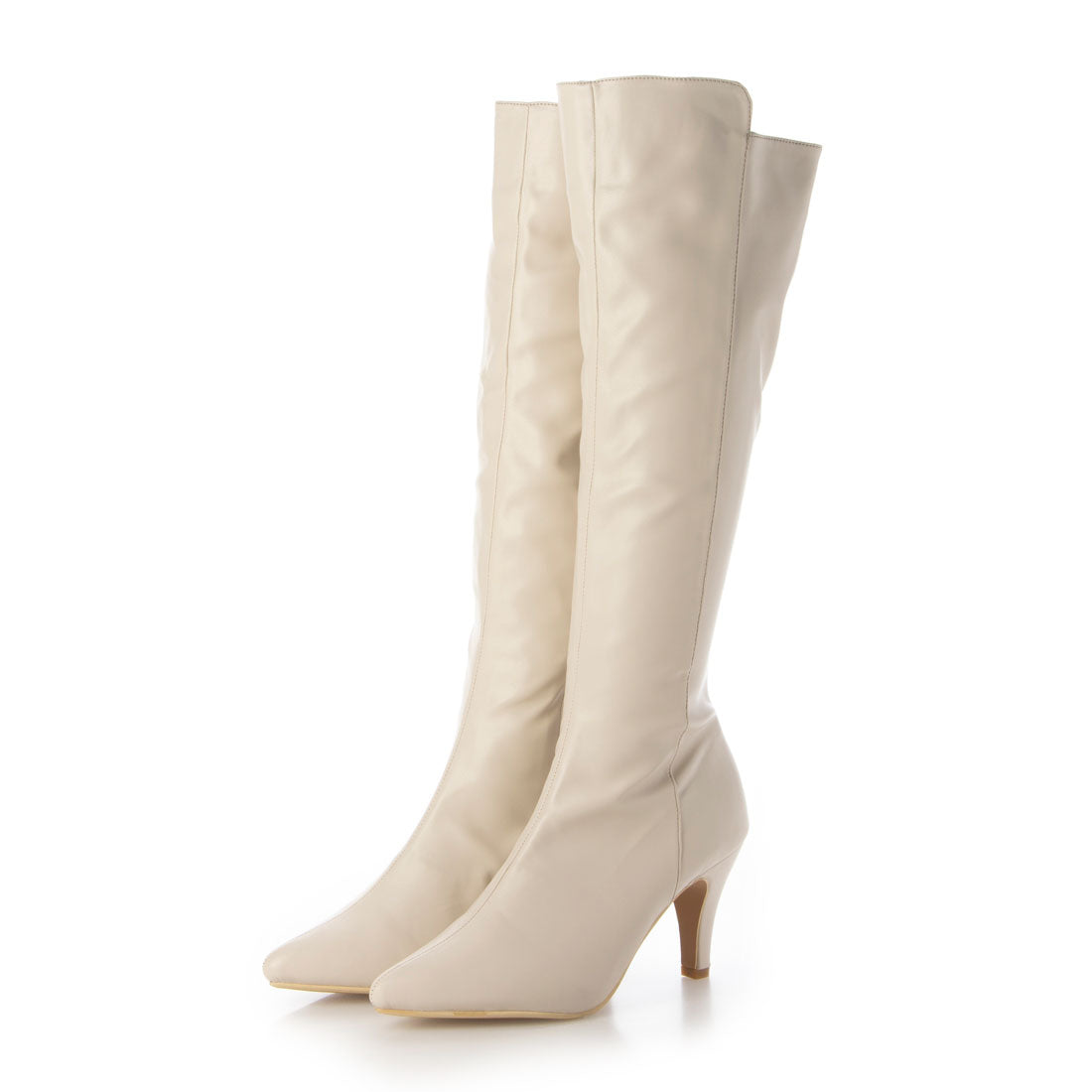 シックス CHICS ポインテッドトゥストレッチロングブーツ