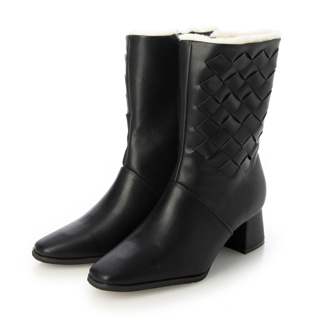 シックス CHICS メッシュデザインショートブーツ