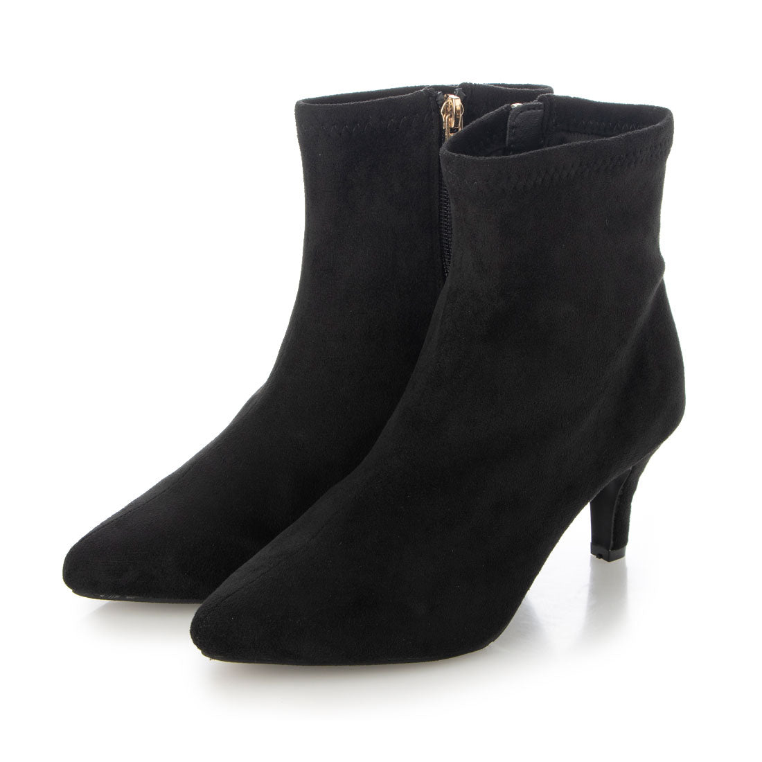 シックス CHICS ポインテッドトゥストレッチショートブーツ