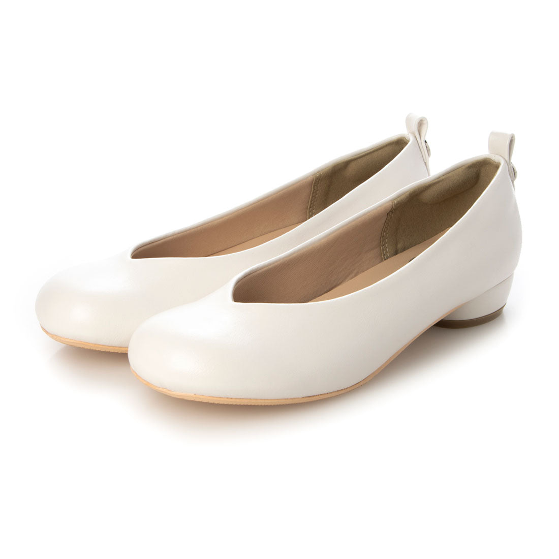 シックス CHICS オブリークトゥローヒールパンプス
