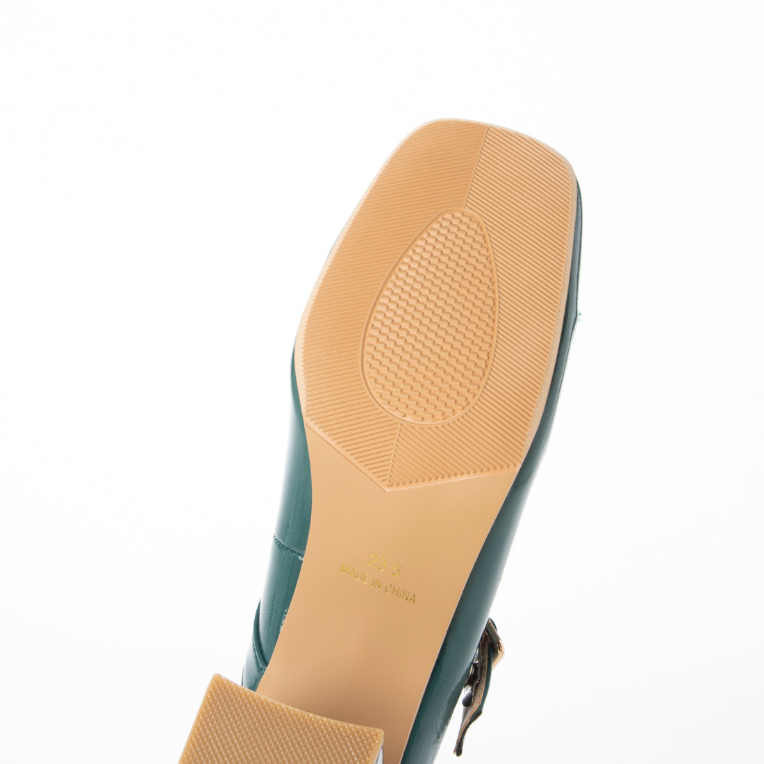 シックス CHICS ビットデザインミッドヒールパンプス