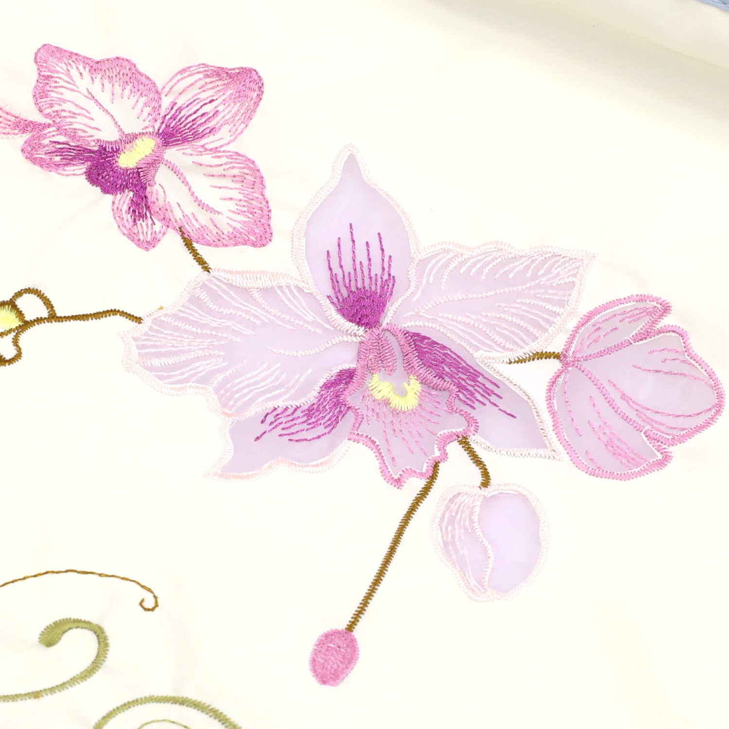 シノワズリーモダンキョウト シノワズリーモダン京都 蘭花オーガンジー刺繍 防水・撥水トートバッグ ホワイト （ホワイト） ホワイト