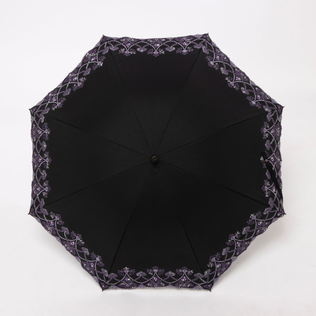 シノワズリーモダンキョウト シノワズリーモダン京都 マーブル刺繍かわず張りショート長日傘 （ブラック） ブラック