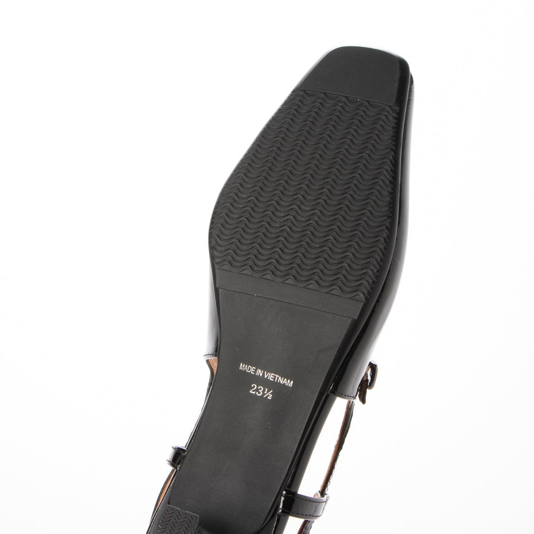シプレ CHYPRE スクエアトウ3.5cm本革レトロモダンサンダル （ブラック） ブラック