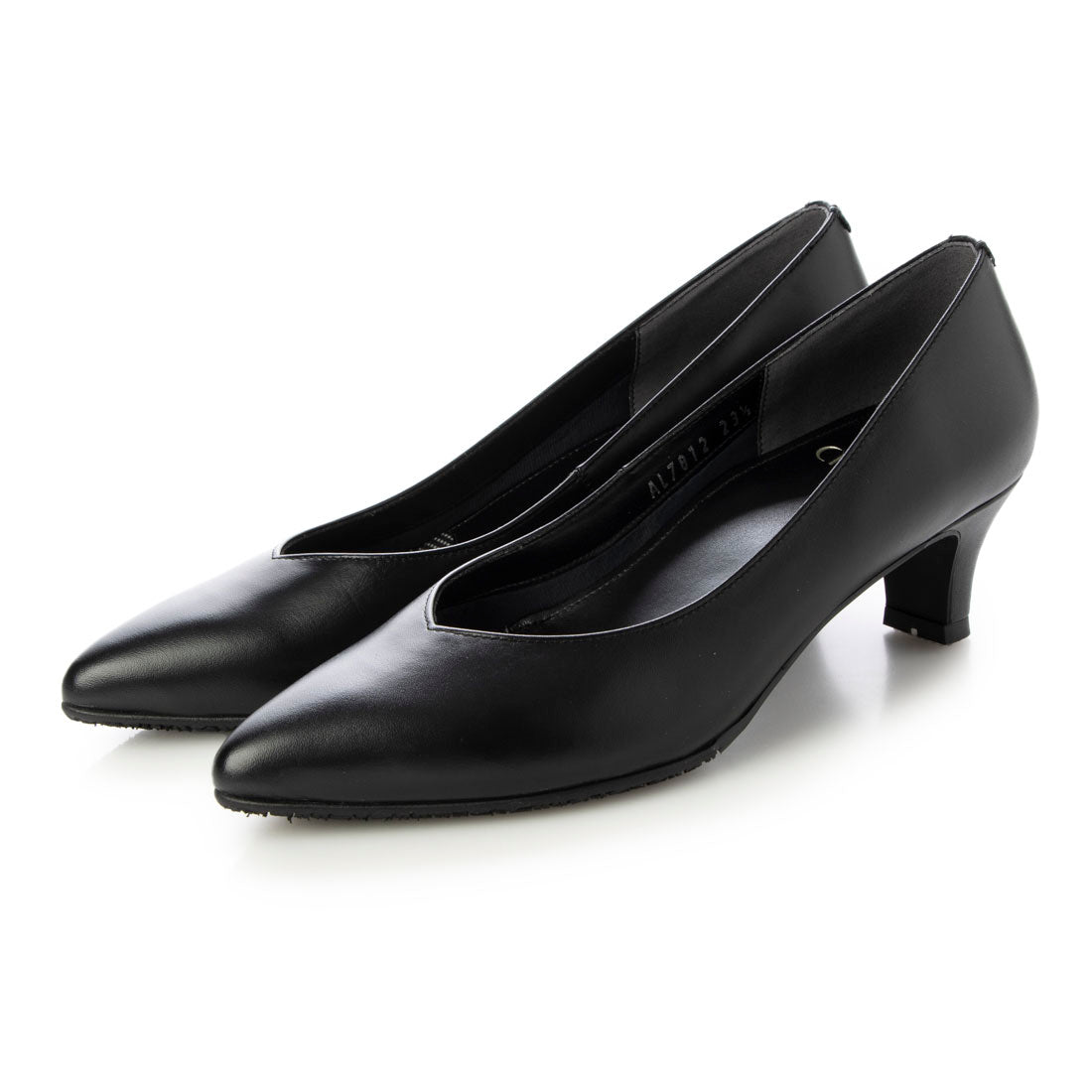 シプレ CHYPRE 4.5cm本革ポインテッドトゥプレーンパンプス
