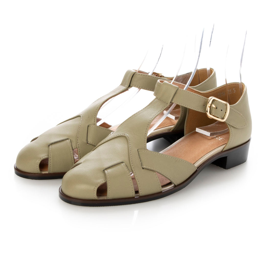 Chypre 2cm Genuine Leather T-Strap Manish Sandals