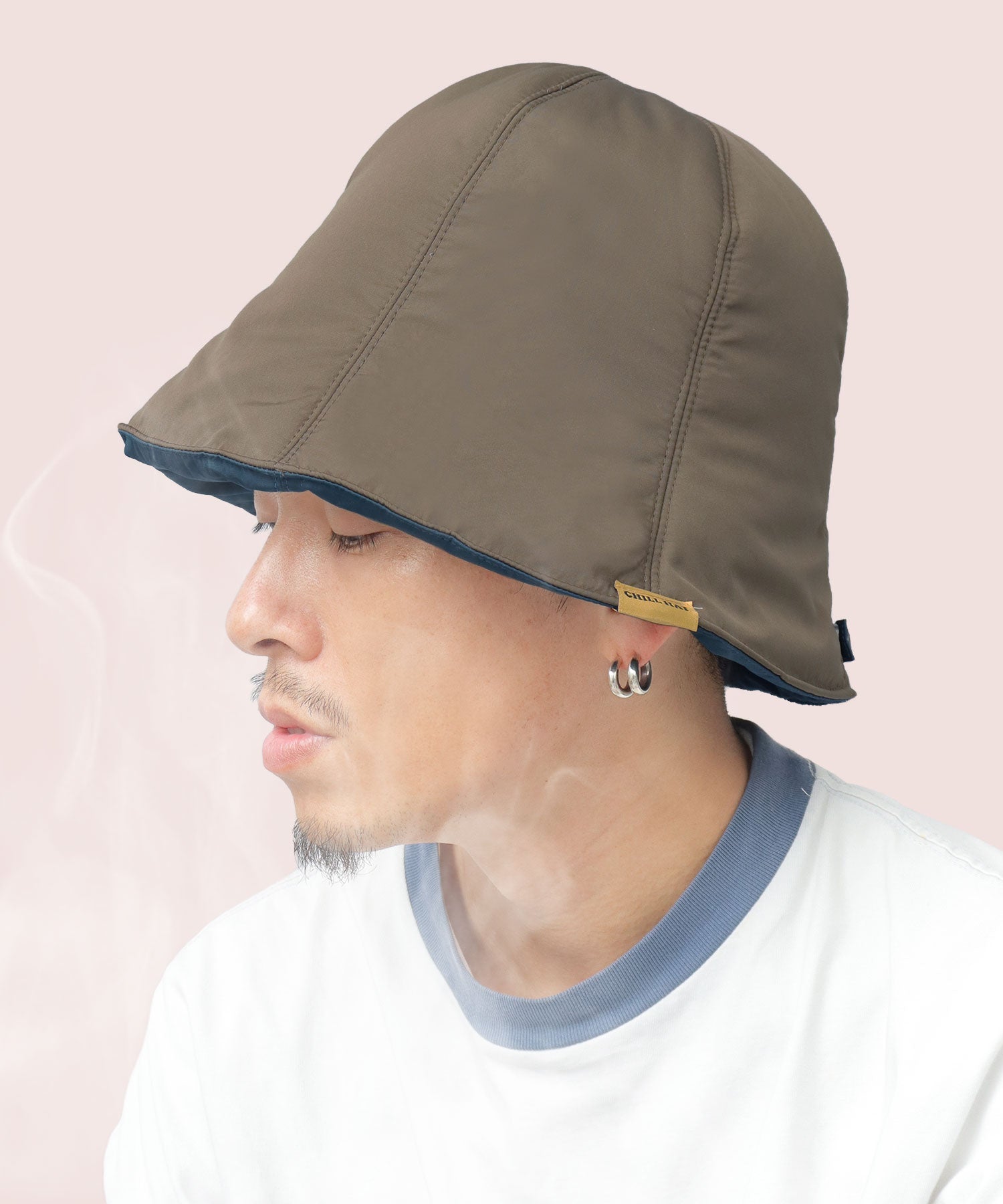 Chill Hat Sauna Hat Sauna Goods Tulip Hat Sauna Cap Lightweight Water-Repellent