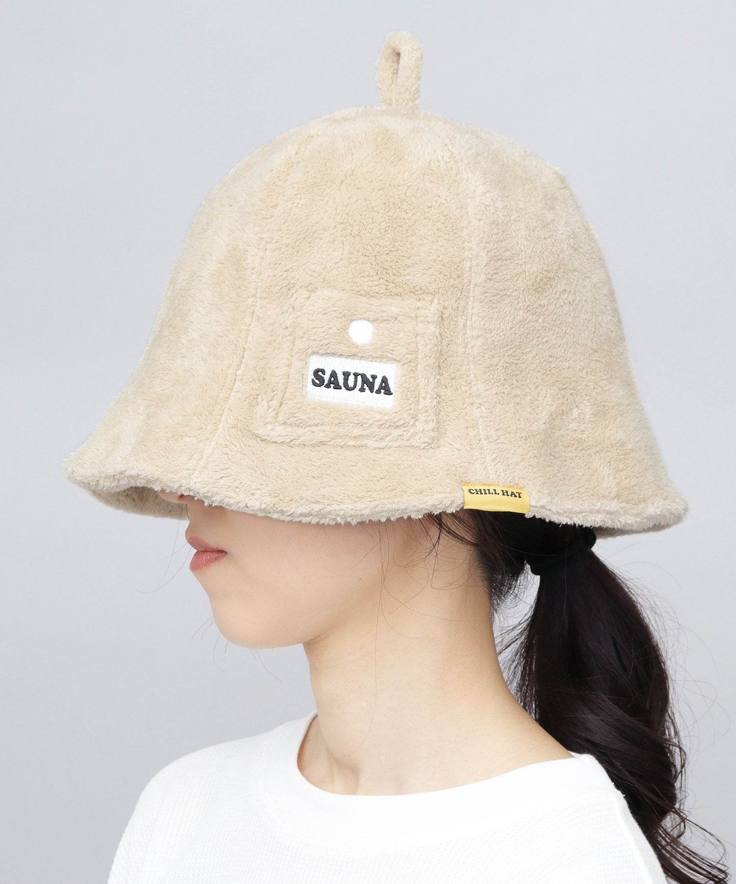 コラボ　Sauna hat　SHS×nerudesignworks Chill Hat Sauna Hat for Men and Women Towel Sauna Hat Cap Sauna Goods