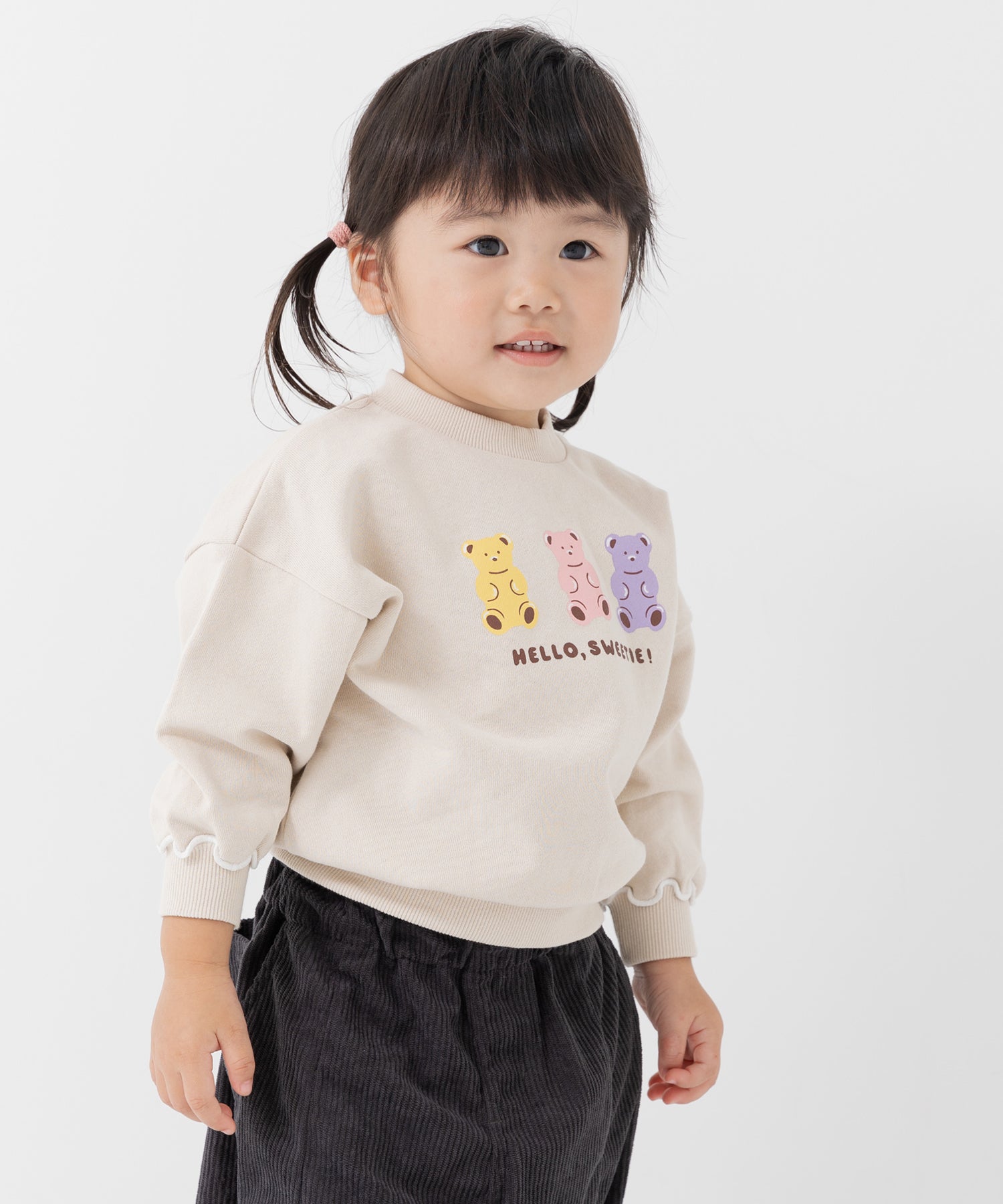 チルツー chil2 プリント裏毛トレーナー