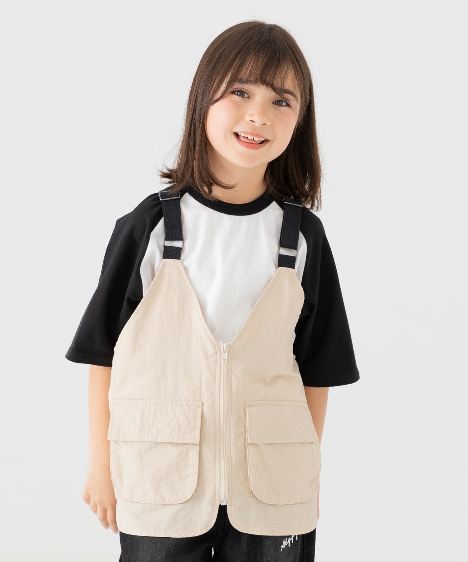 チルツー chil2 アウトドアベスト,クリーム