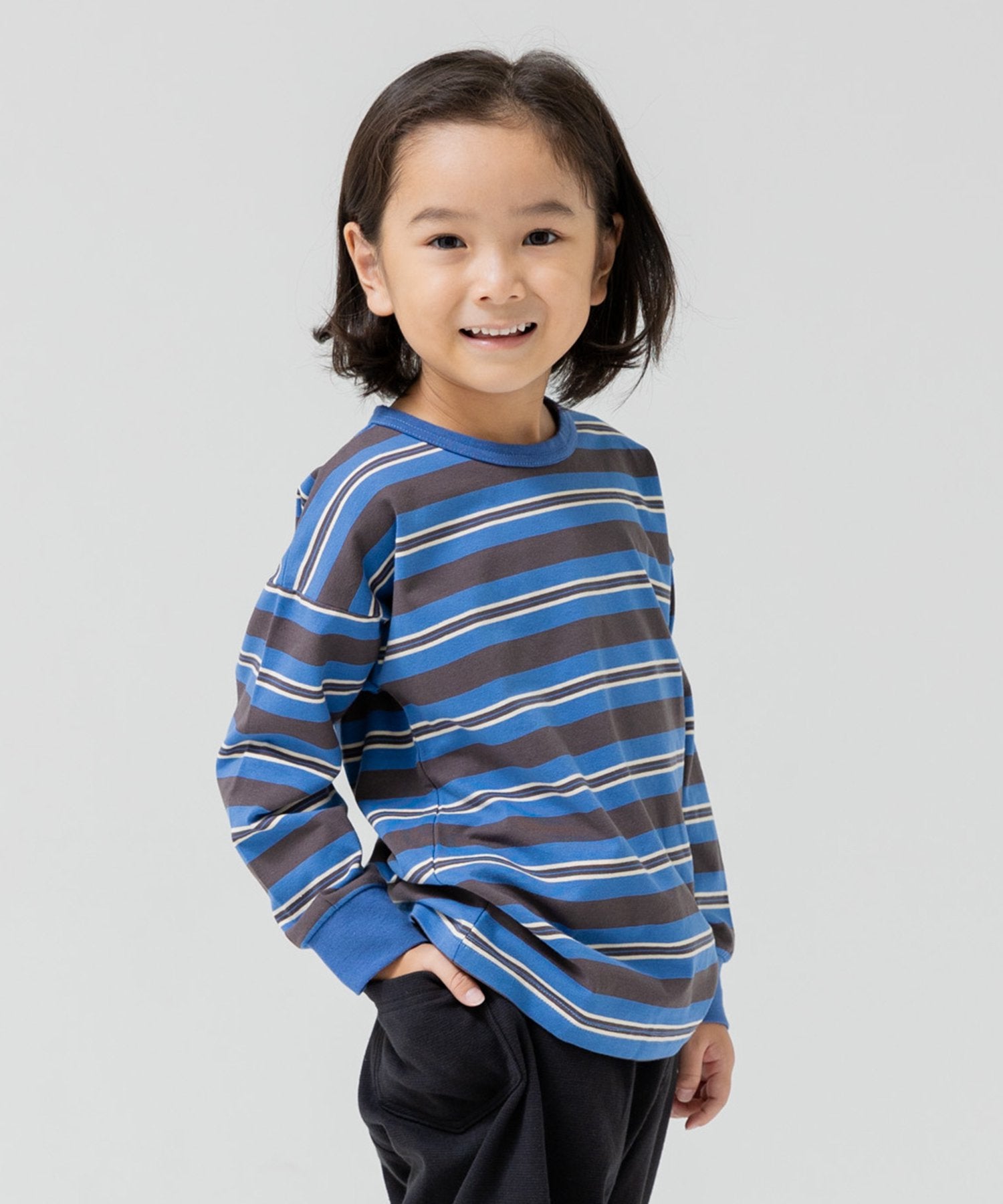 チルツー chil2 ボーダー長袖Tシャツ