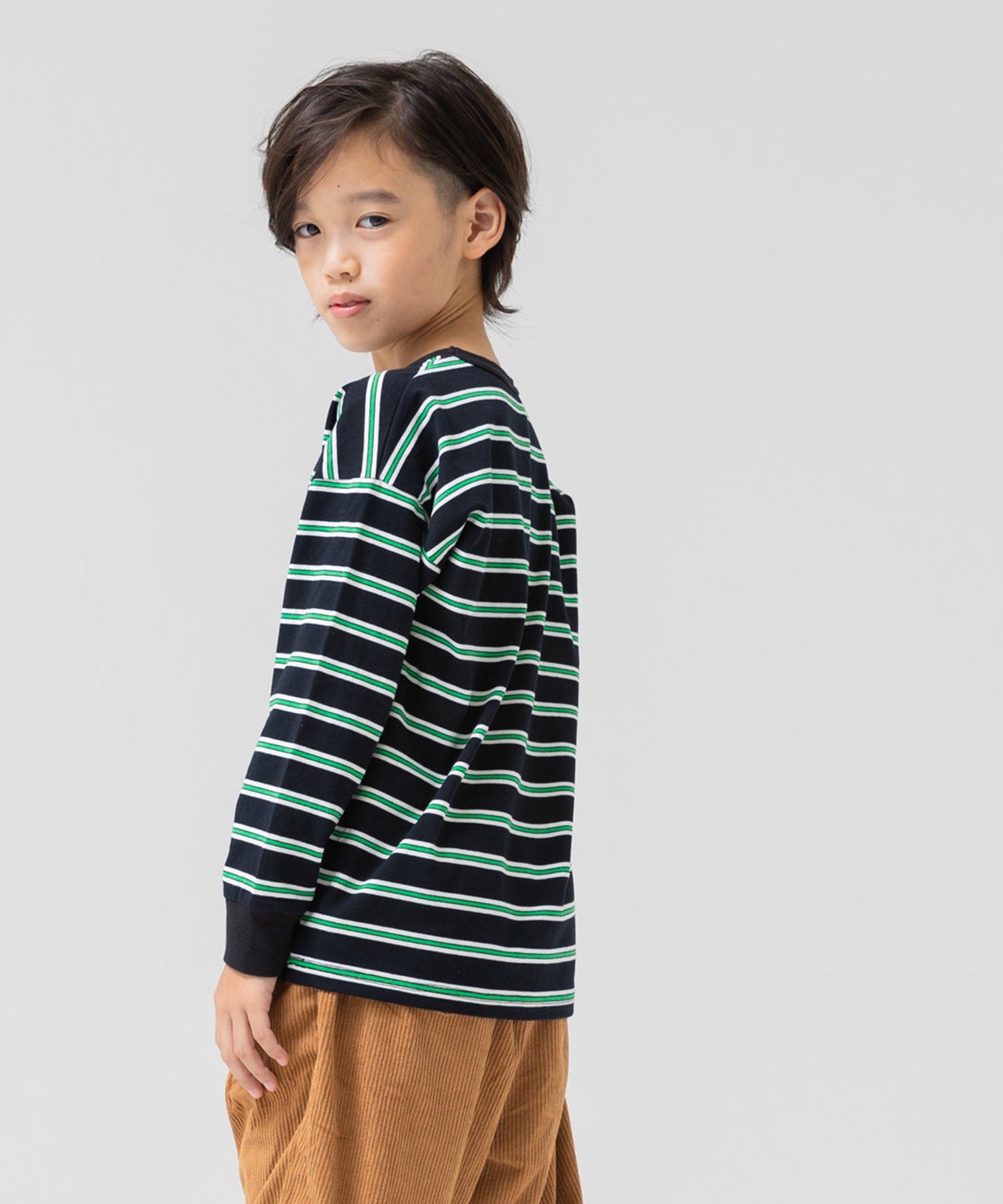 チルツー chil2 ボーダー長袖Tシャツ