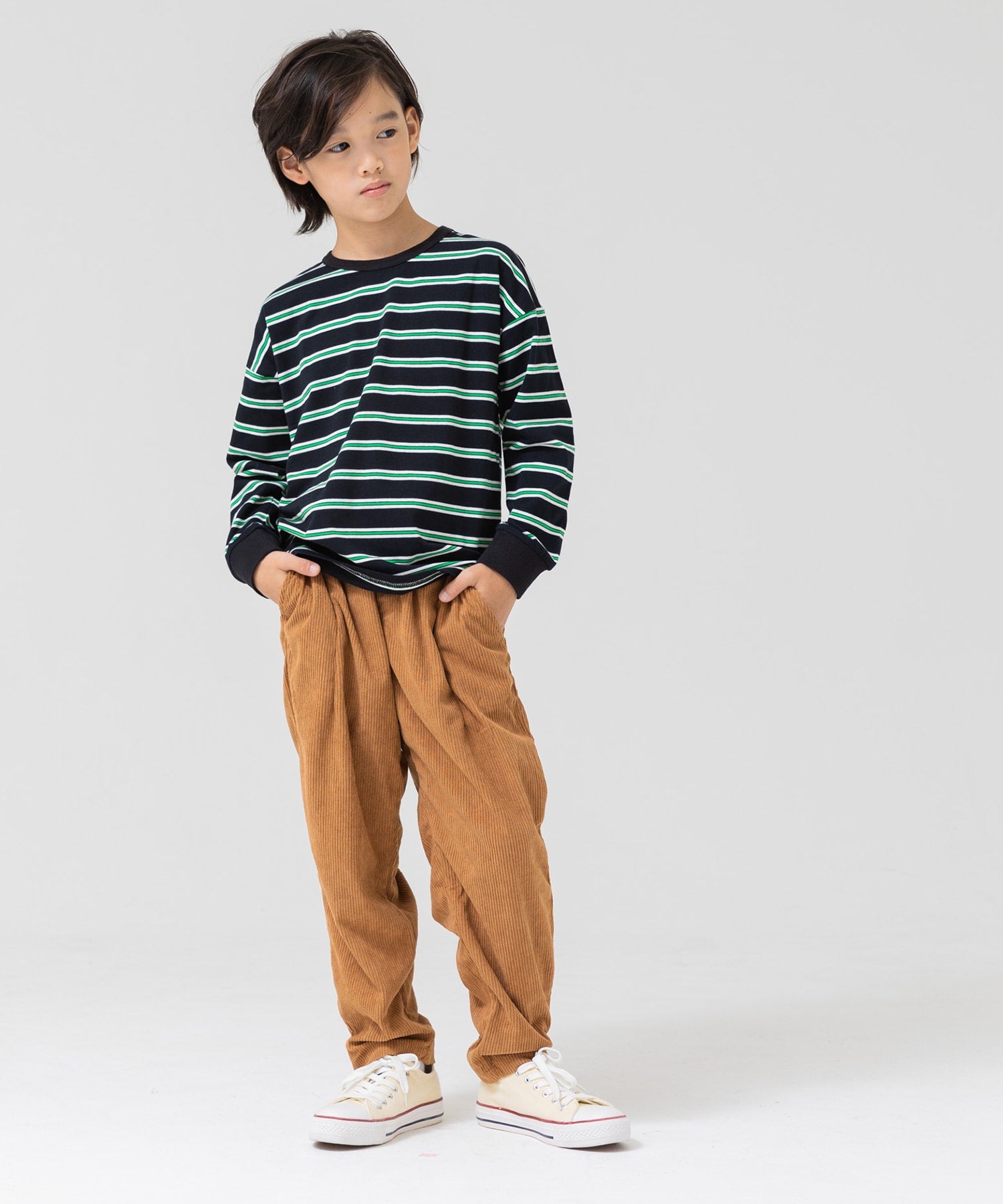 チルツー chil2 ボーダー長袖Tシャツ