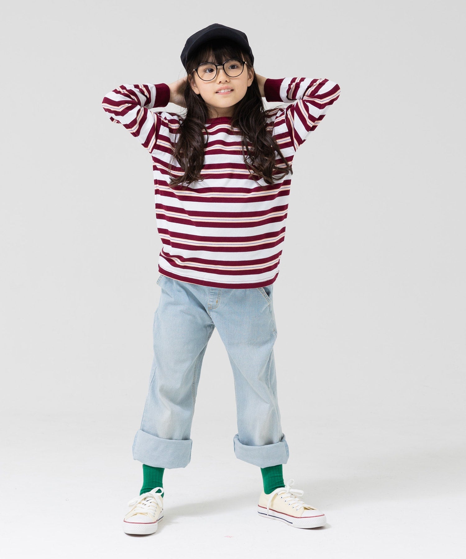 チルツー chil2 ボーダー長袖Tシャツ