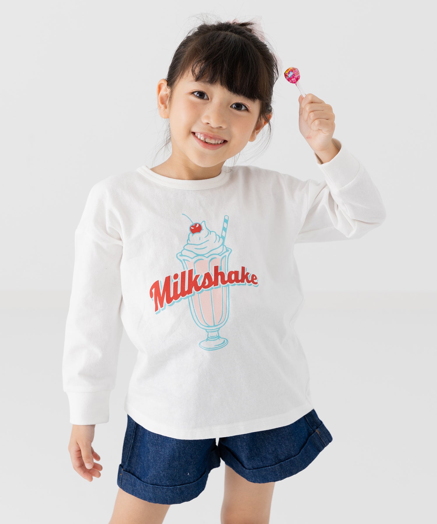 チルツー chil2 プリント長袖Tシャツ