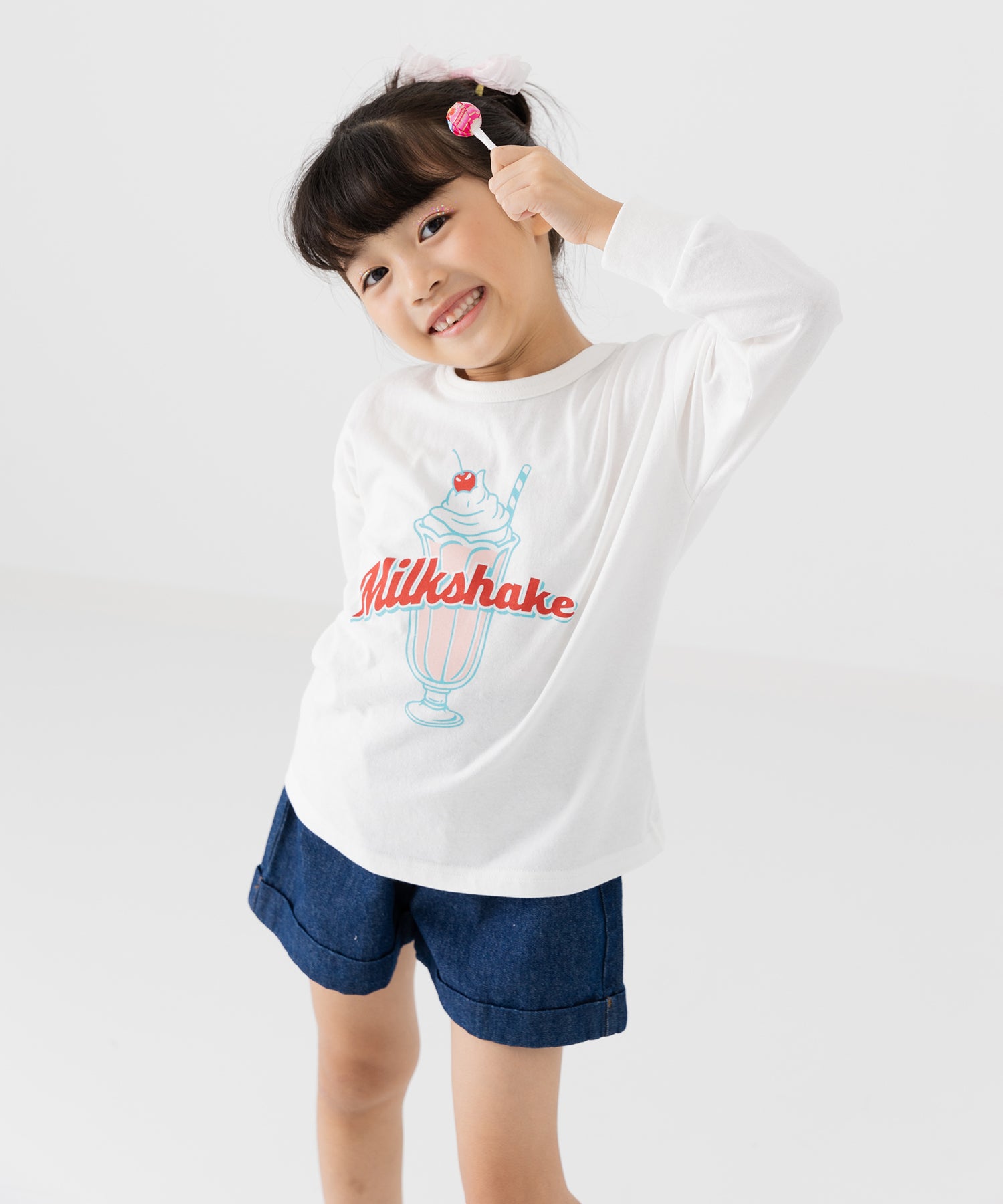 チルツー chil2 プリント長袖Tシャツ