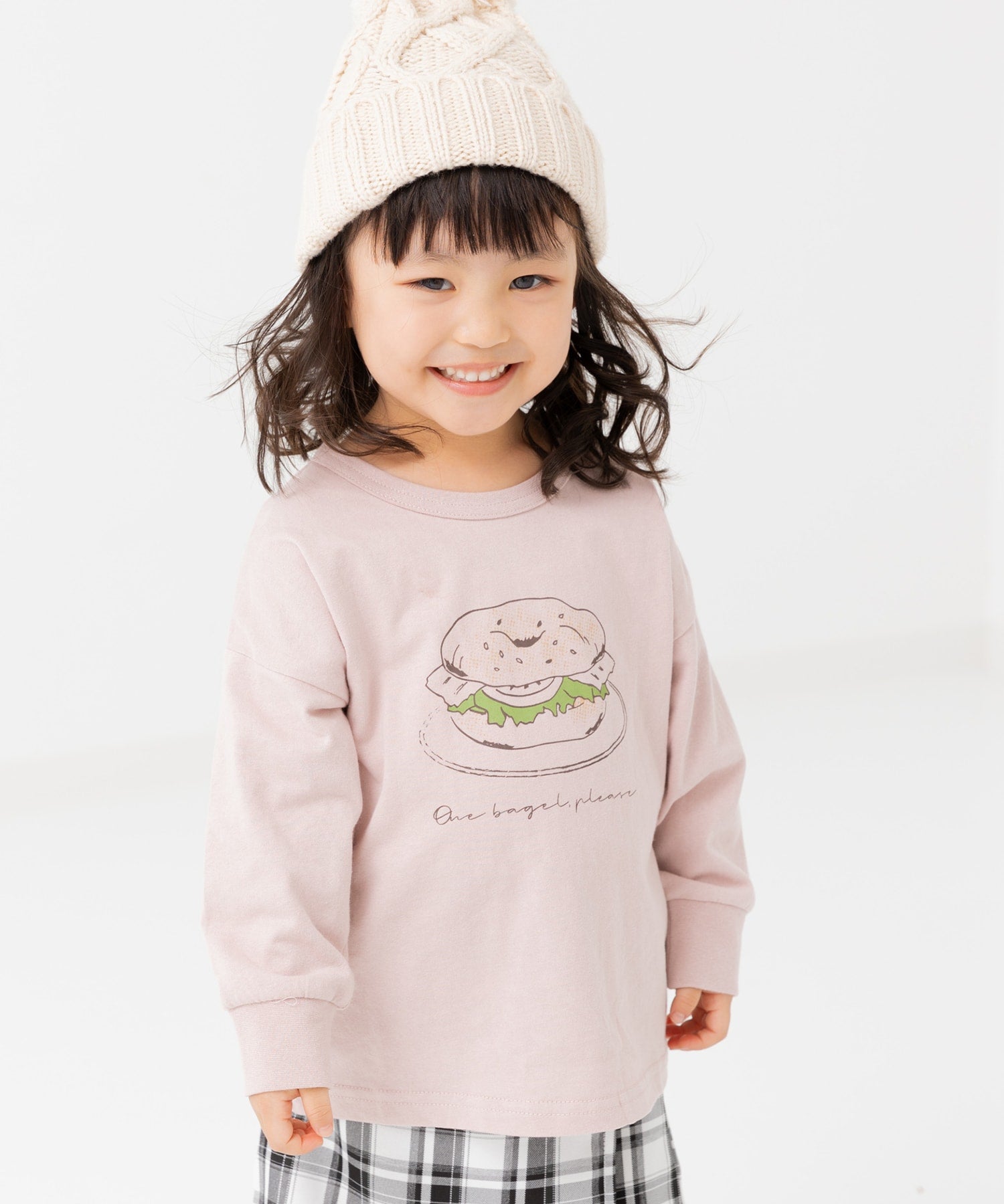 チルツー chil2 プリント長袖Tシャツ