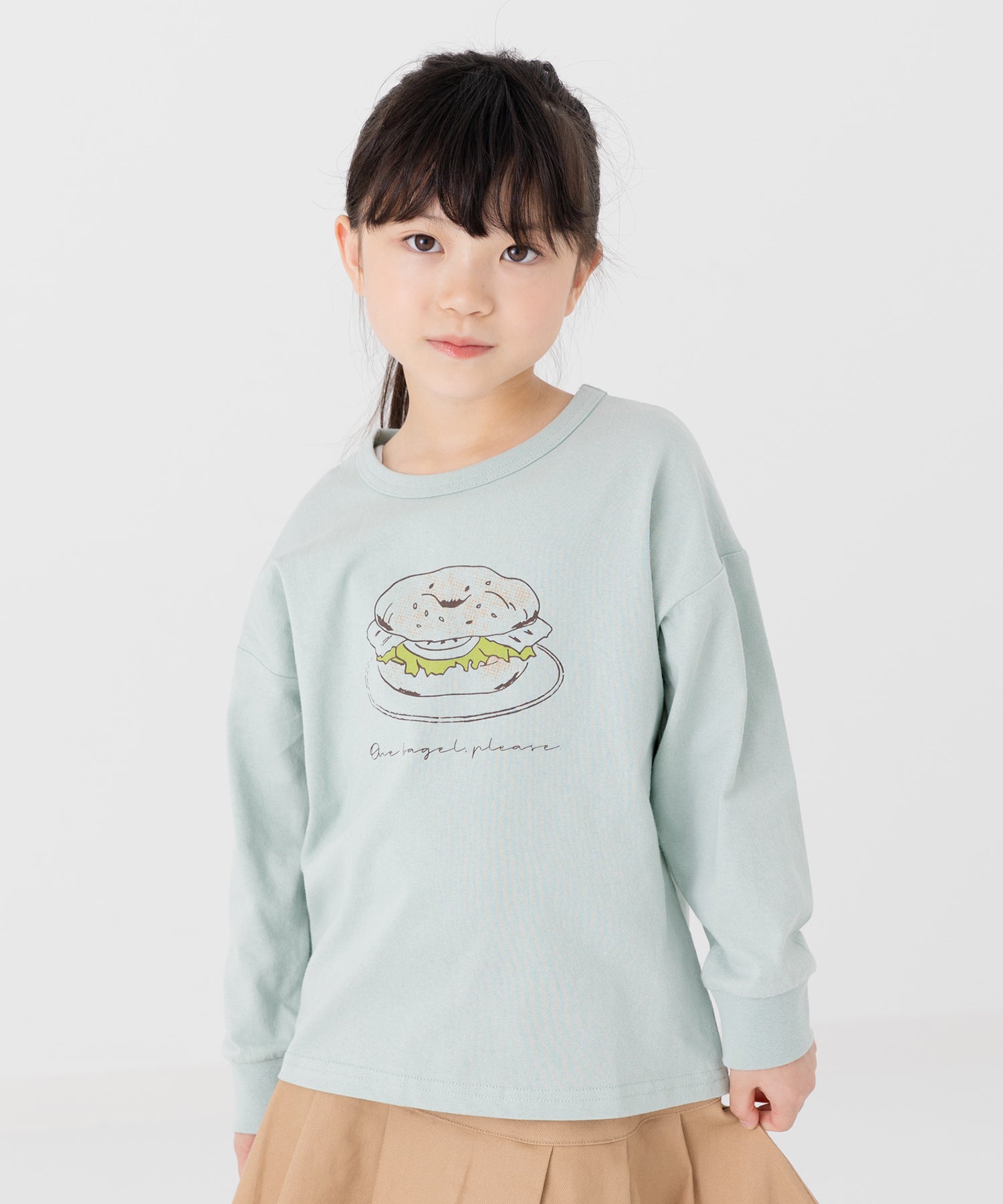 チルツー chil2 プリント長袖Tシャツ
