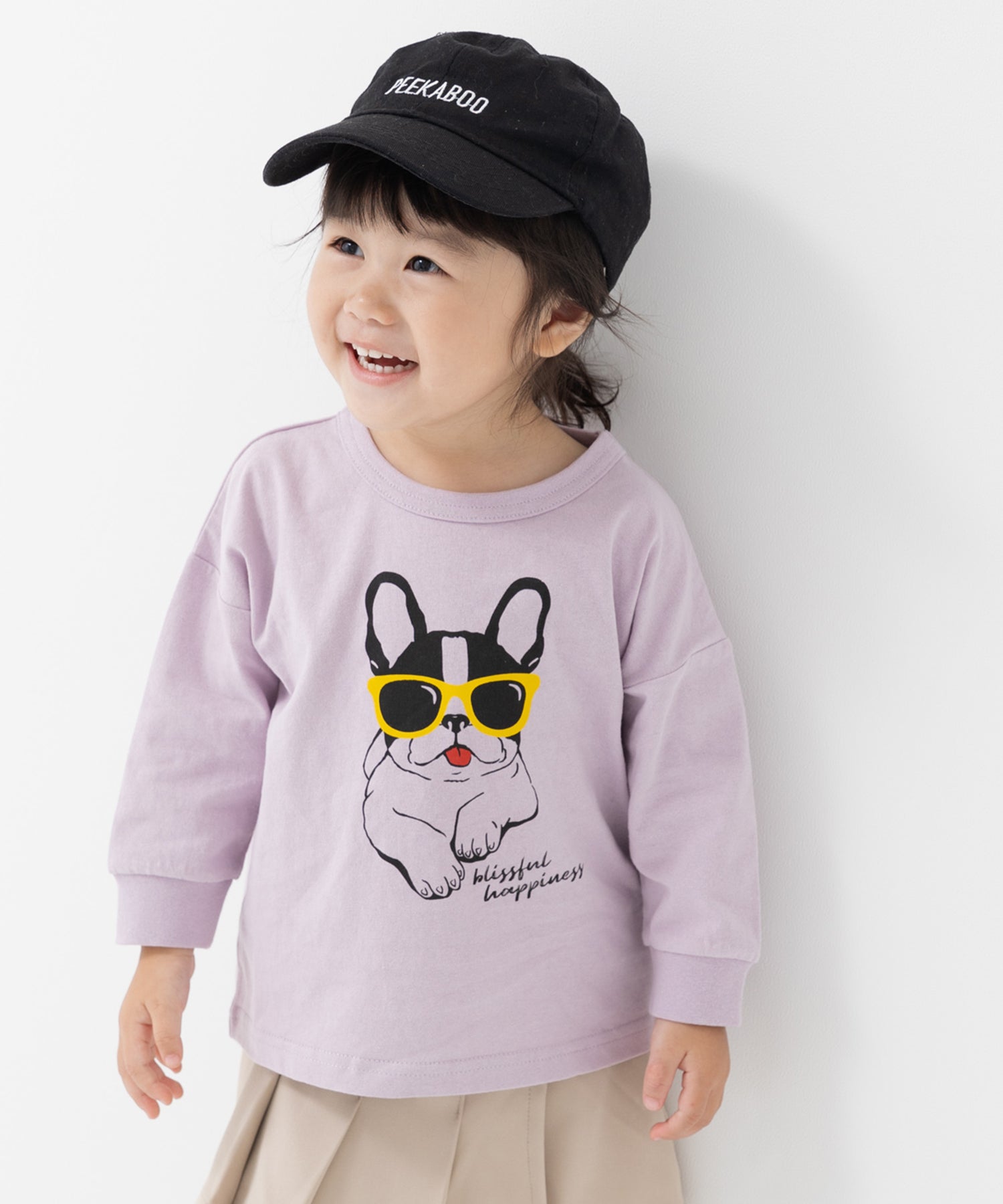 チルツー chil2 プリント長袖Tシャツ