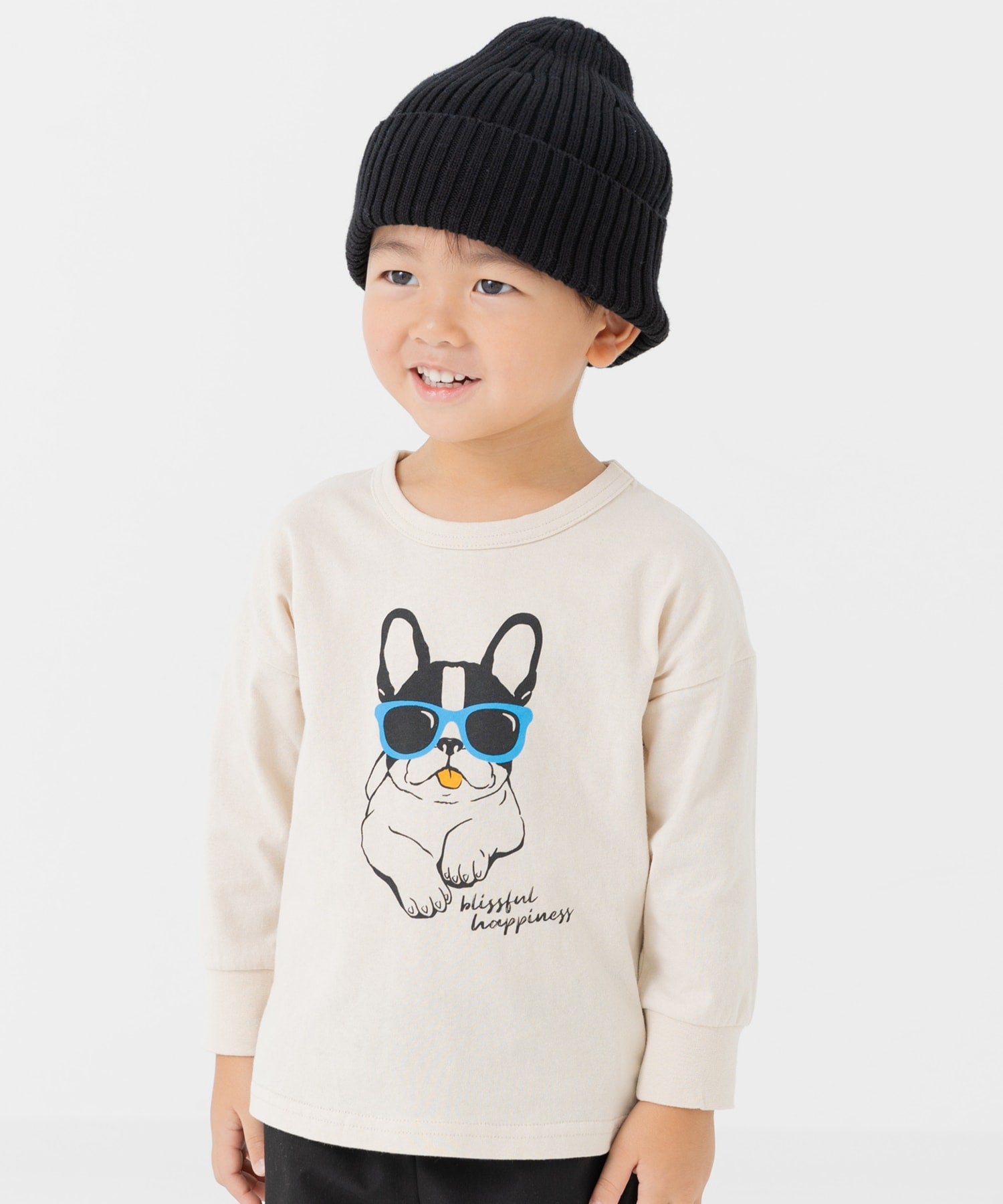 チルツー chil2 プリント長袖Tシャツ