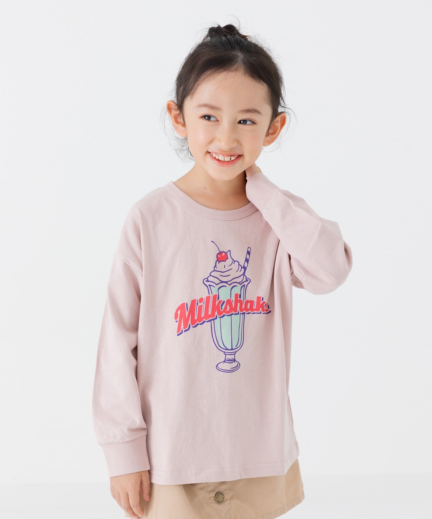チルツー chil2 プリント長袖Tシャツ