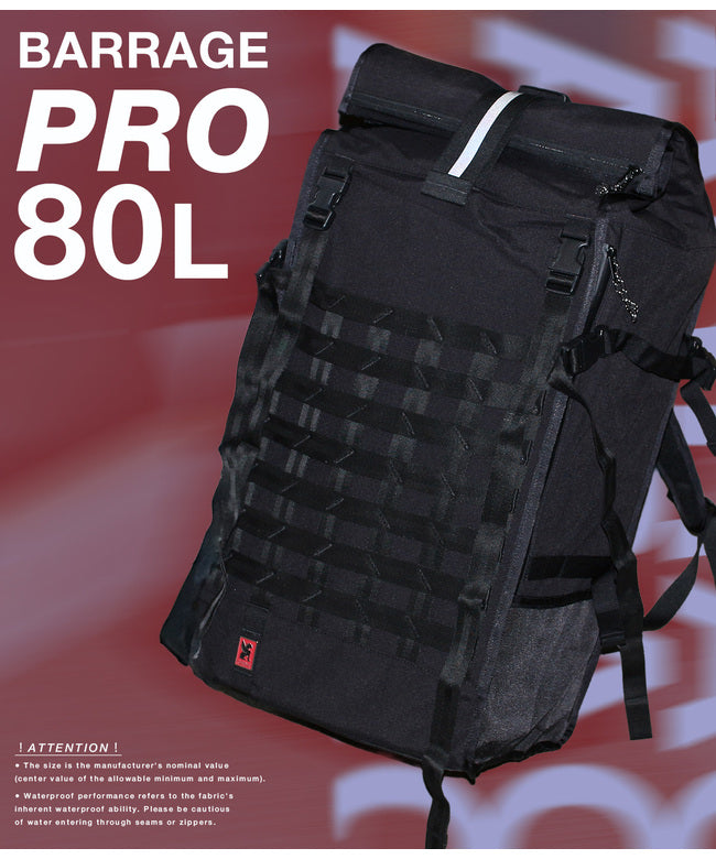 クローム CHROME クローム・インダストリーズ バラージ プロ パック リュック CHROME INDUSTRIES BARRAGE PRO PACK BG369 （ブラック） ブラック