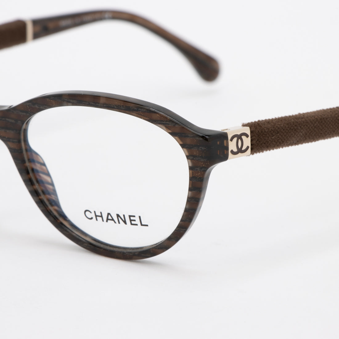 シャネル CHANEL メガネ 眼鏡 アイウェア レディース メンズ （ブラウンストライプ） ブラウンストライプ