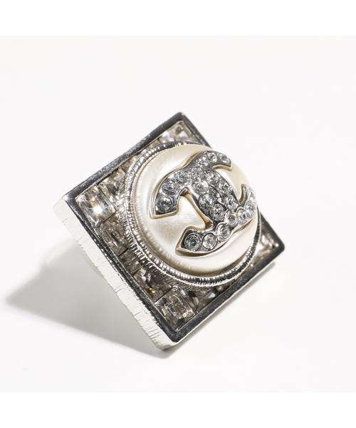 シャネル CHANEL CHANEL ピアス ABA641 B10757 スクエア メタル パール （NN590/シルバー他） NN590/シルバー他