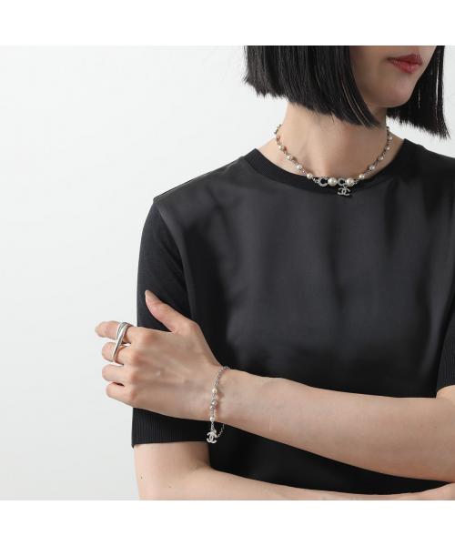 シャネル CHANEL CHANEL ブレスレット ABF023 B19282 パール ラインストーン （NADFJ/シルバー） NADFJ/シルバー