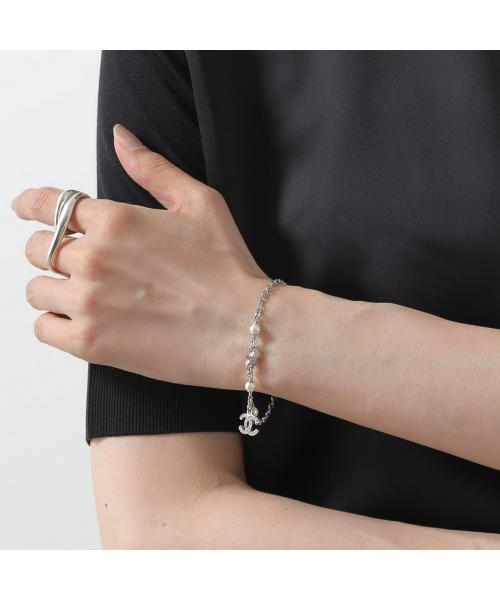 シャネル CHANEL CHANEL ブレスレット ABF023 B19282 パール ラインストーン （NADFJ/シルバー） NADFJ/シルバー