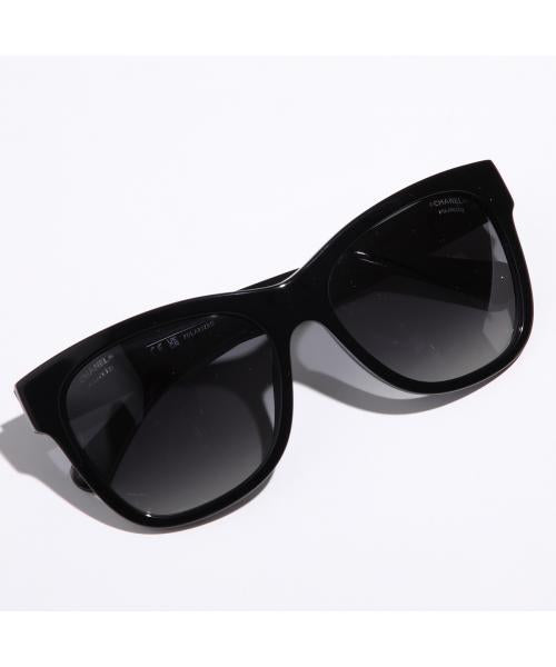 美品　CHANEL シャネル　サングラス　5380-A ブラック 関税込 CHANEL 5380 スクエア シェイプ アイウェア (CHANEL