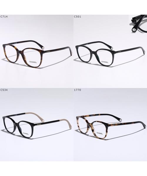 Chanel CHANEL CHANEL glasses 3432 Boston style self-frame CC mark