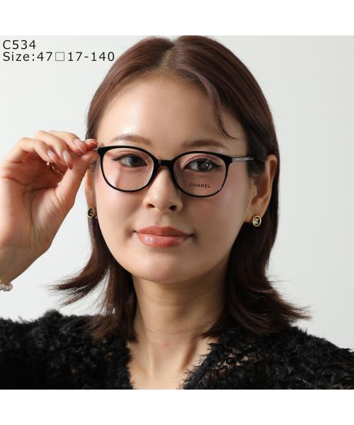 きょうこちん シャネル カメリア眼鏡 CHANEL（シャネル） カメリア ココマーク スクエア メガネフレーム 度