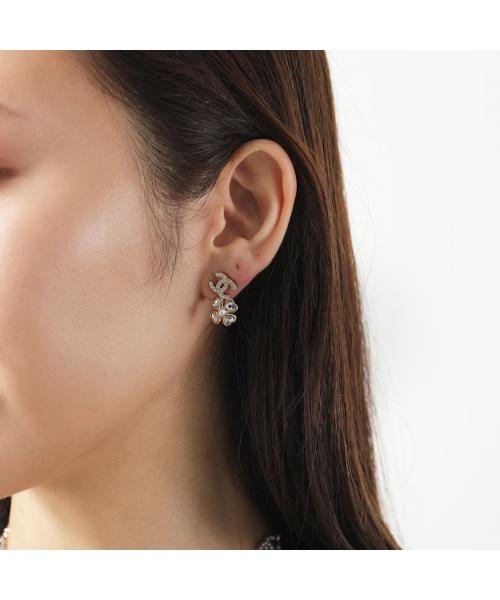 シャネル CHANEL CHANEL ピアス ABG273 B21851 ココマーク クローバー （U3434/シャンパンゴールド） U3434/シャンパンゴールド