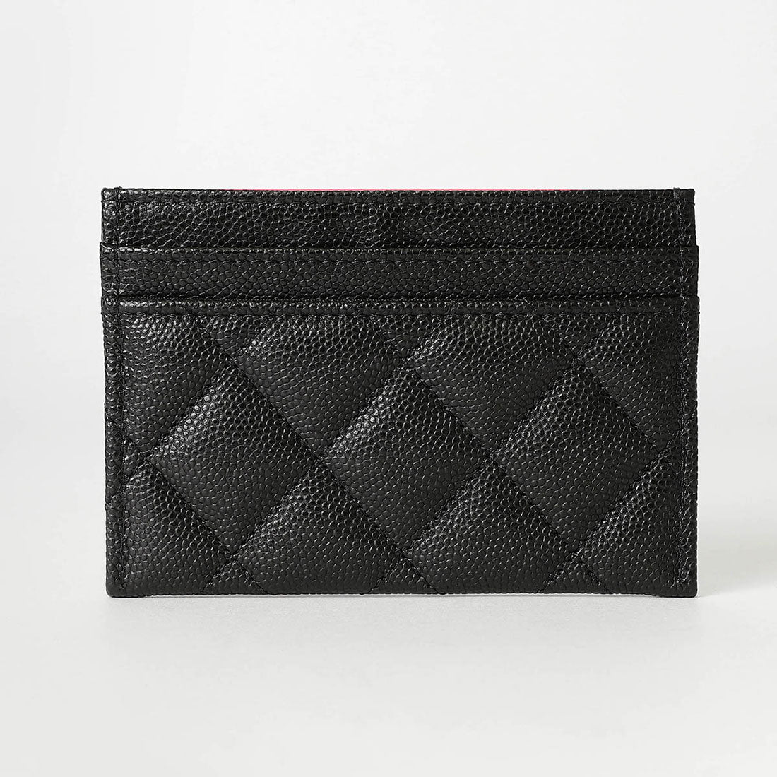 シャネルキャビアスキン Chanel Card Case Caviar Skin Card Case Black
