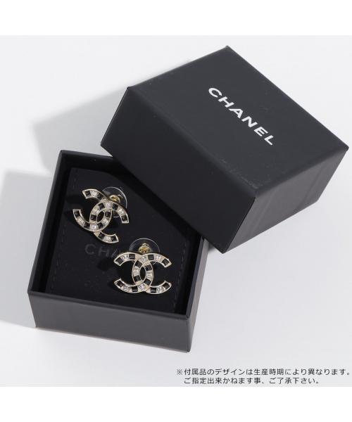 Chanel CHANEL CHANEL Earrings ABE808 B19204 rhinestone Coco Mark